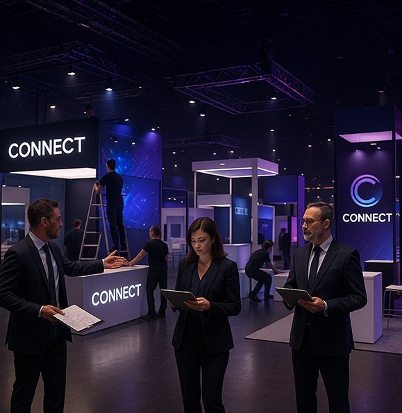 تنفيذ معرض احترافي ضمن خدمات إدارة المعارض والفعاليات من كونكت